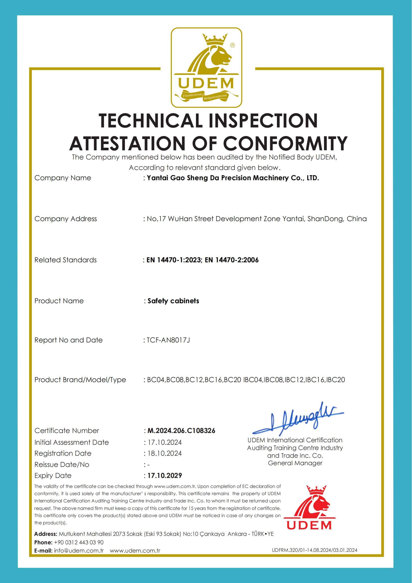 CE Certificate